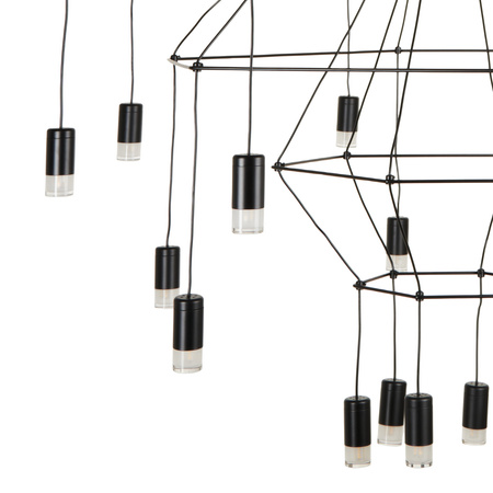 Lampa wisząca LINEA-20 czarna 120cm