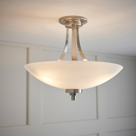 Welles Ceiling Lamp Satin Chrome