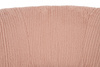 Fotel LOW TEDDY PINK różowy - stal
