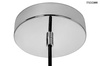 MOOSEE lampa wisząca DISCO srebrna