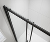 EASY BLACK kabina prysznicowa 900x800mm, szkło czyste