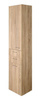 ZOJA/KERAMIA FRESH szafka wysoka z koszem na bieliznę 35x184x29cm, lewa, dąb platin
