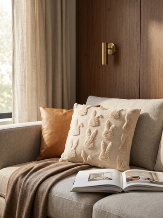 Poduszka dekoracyjna SHP BUNNIES beżowa