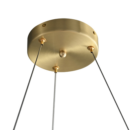 Lampa wisząca PIUMA 60 cm – biała, okrągła oprawa sufitowa