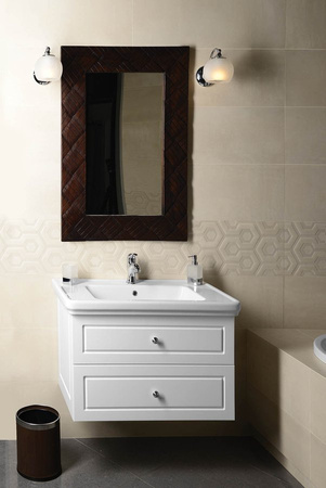 VIOLETA szafka umywalkowa 83x52x46cm, biały półpołysk