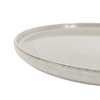 Talerz obiadowy Reactive Glaze – jasnoszary, 27 × 27 × 3 cm, zestaw 4 szt.