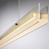 Lampa wisząca LONGIN-120 - LED, złota listwa ze szklaną obudową