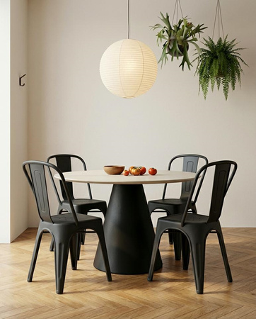 Zestaw 4 Krzeseł TOWER PARIS PP UV        czarne