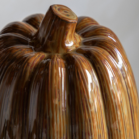 Ceramic Pumpkin Rust 185x185x295mm