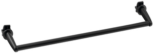 Wieszak na ręczniki na grzejnik 46cm, prosty, czarny mat