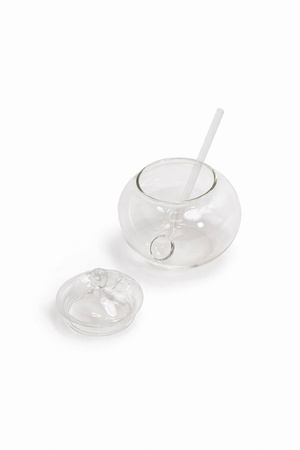 Mini cukiernica z łyżeczką SHP JAR        transparentna
