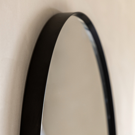 Holworth Pebble Mirror Black 890x840mm