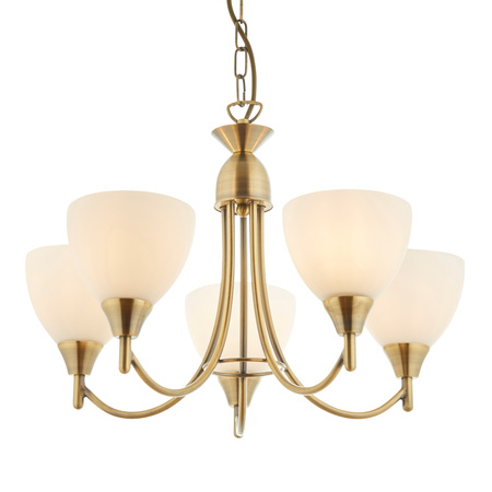 Alton 5 Pendant Light Antique Brass