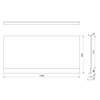 PLAIN NIKA obudowa do wnęki, 120x59cm