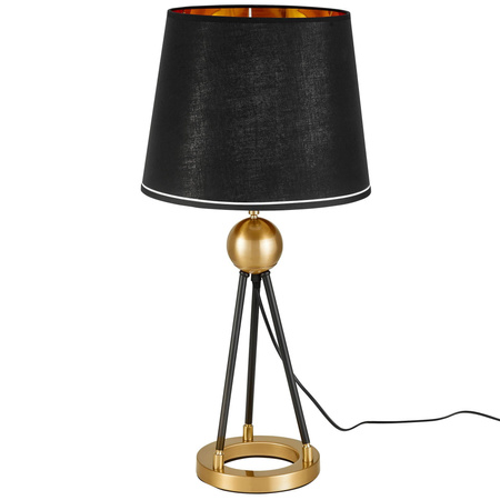LAMPA NOCNA CZARNO-ZŁOTA BELFORTE