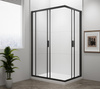 EASY BLACK kabina prysznicowa 900x800mm, szkło czyste
