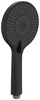 Słuchawka prysznicowa z masażem, 3 tryby, silikonowe dysze, Ø 120 mm, ABS/czarny mat