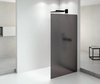 ARCHITEX BLACK MATT walk-in, 1262 mm, szkło mat dymione