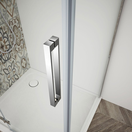 TRINITY CHROME drzwi prysznicowe do wnęki 1200 mm, szkło matowe, lewe