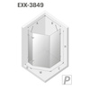 KABINA AVEXA GOLD SHINE PIĘCIOKĄTNA L 100x80x200 CZYSTE 6mm ACTIVE SHIELD