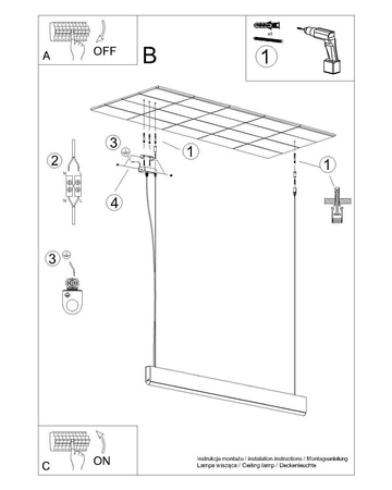 Lampa wisząca LYKKE 150 LED 3000K