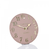 Arabic Mantel Clock Blush Pink 6in