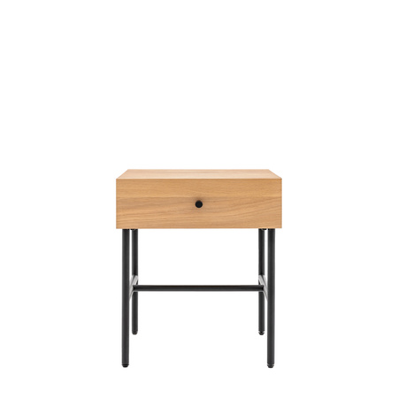 Ashdown 1 Drawer Bedside Natural 400x400x500mm