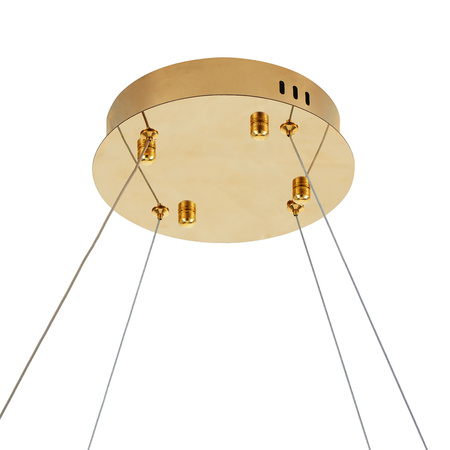 Lampa wisząca CIRCLE SLIM 120 cm- LED, ring złoty