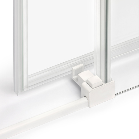 KABINA PRIME WHITE PROSTOKĄTNA PRZYŚCIENNA P 100x90x200 CZYSTE 6mm ACTIVE SHIELD