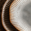 Organic Ridged Side Plate Stone (4pk) D220mm