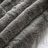 Roscose Faux Fur Throw Smoke Grey 1500x2000mm