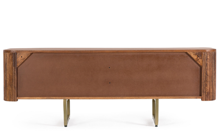 Szafka RTV Bizzotto VILAS 140 cm — 4 drzwi, drewno mango
