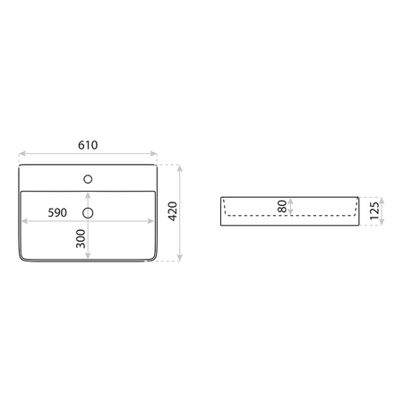 Umywalka nablatowa Altaya
