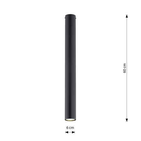 TECNO 1XL BLACK oprawa oświetleniowa