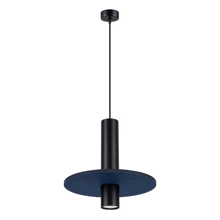 Lampa wisząca PELTA 1 czarna/granatowa