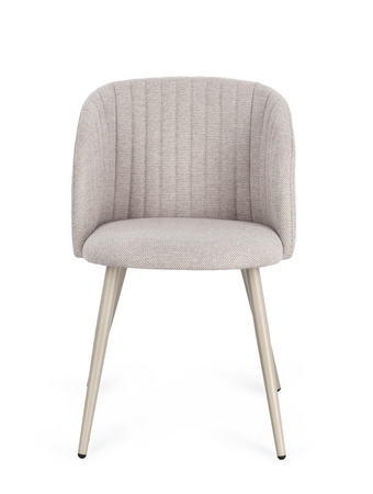 Krzesło BIZZOTTO QUEEN – ciepły szary / taupe (2 szt.)