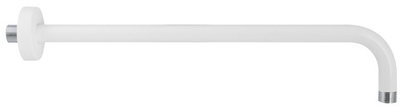 Ramię prysznicowe okrągły, 400mm, biały mat