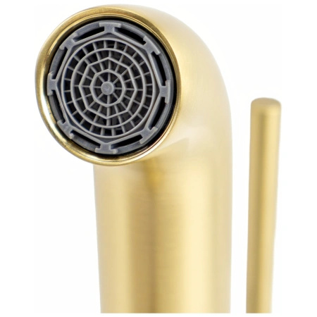 Bateria umywalkowa stojąca, złota