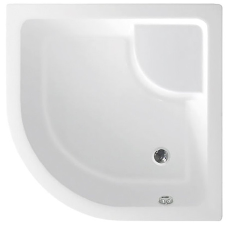Brodzik prysznicowy, akrylowy półokrągły 90x90x28cm z nóżkami, R550