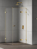 Kabina prysznicowa EVENTA GOLD SHINE 1D prostokątna P 100x110x200 szkło czyste 8mm Active Shield 2.0