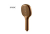 Axel BRUSHED COPPER Zestaw prysznicowy z deszczownicą 25cm