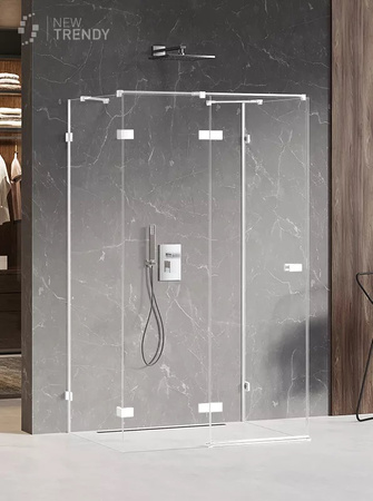 KABINA AVEXA WHITE PROSTOKĄTNA PRZYŚCIENNA P 100x70x200 CZYSTE 6mm ACTIVE SHIELD