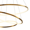 Lampa wisząca CIRCLE SLIM 40+60+80 cm - LED, ring złoty potrójny