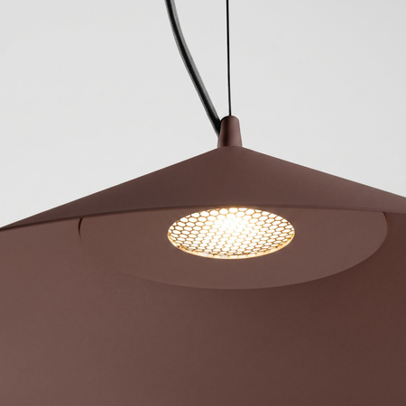 Lampa wisząca FINT brązowa LED 4000K