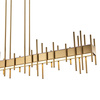 Lampa wisząca ARCHITETTO 130 cm - LED, złota dekoracyjna listwa