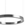 Lampa wisząca CIRCLE 80 cm - LED, ring nikiel szczotkowany
