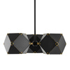 Lampa wisząca NEW GEOMETRY-3 czarno złota 45 cm
