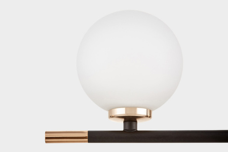 LAMPA ŚCIENNA KINKIET NOWOCZESNY CZARNO-ZŁOTY MARSIADA NEO