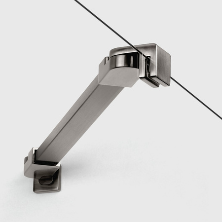 NZ2 Kabina NESTA GUNMETAL BRUSHED 2D półokrągła  80x80x200 czyste 6mm Active Shield 2.0