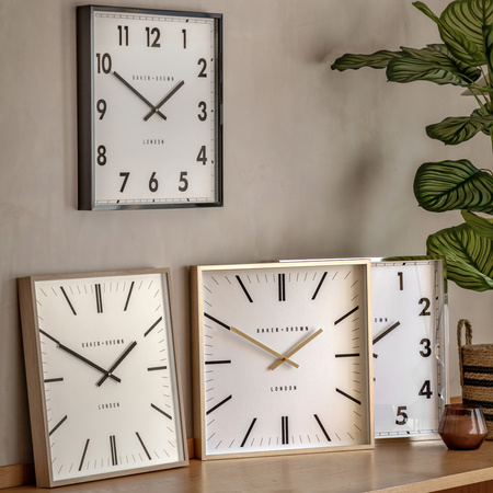 Buxton Wall Clock Chrome 50cm